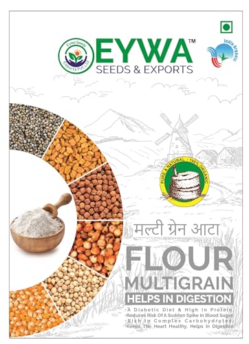 Image of Eywa Seeds & Exports Pvt Ltd Organic Bajra Multi Grains Atta (5 Kg) Mixers Of Bajra, Sorghum, Red Sorghum, Makai, Ragi, Chana & Methi| 100% Wholegrain Atta | 0% Maida By Eywa