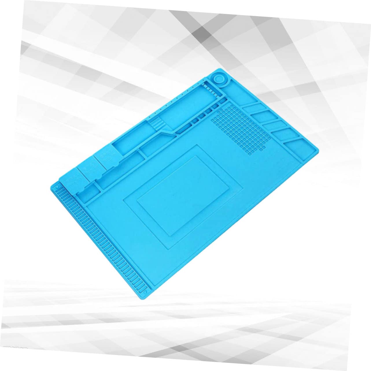 Veemoon Silicone Heat Resistant Repair Pad Portable Magnetic Work Mat for Phone Repairing for Storing Screws and Soldering Electronic Parts for DIY Projects