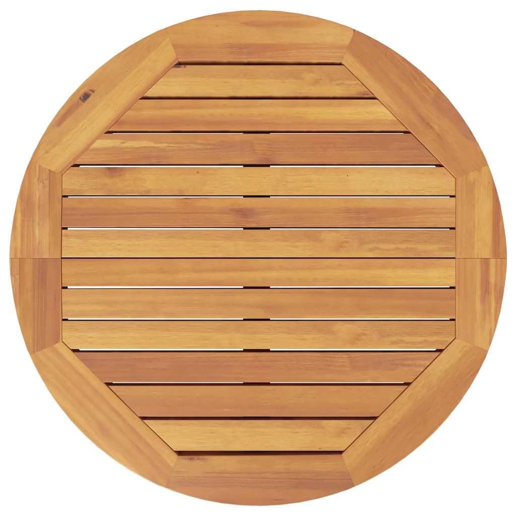 vidaXL Mesa Alta de jardín Madera Maciza de Acacia Ø60x105 cm, Mesa de Bar de jardín, Mesa de Comedor, Mesa, Muebles de jardín, Muebles de Exterior
