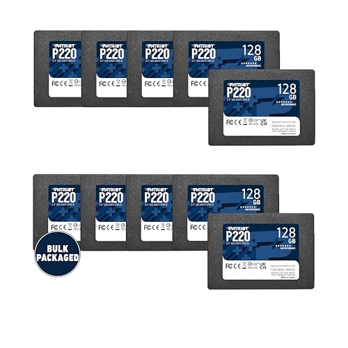 Image of Patriot P220 128GB SATA 3 2.5 inch SSD Bulk 10-Pack