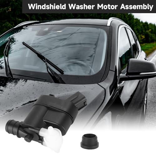 Windshield Washer Pump/Motor Assembly - Compatible for Hyundai Santa Fe - Replace Part 98510-2W500, 98510-4Z000