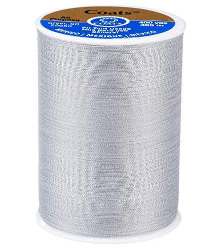 Coats & Clark Dual Duty All-Purpose Grey Thread / 400 Yard Spool/ 1 Spool of Yarn