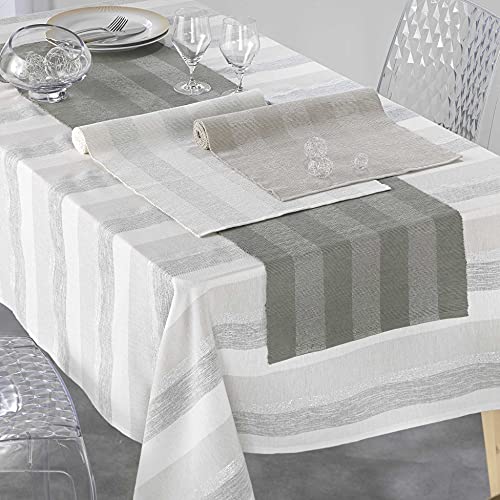 Douceur d'Intérieur Table Runner, Taupe, 40 x 140 CM - Image 2