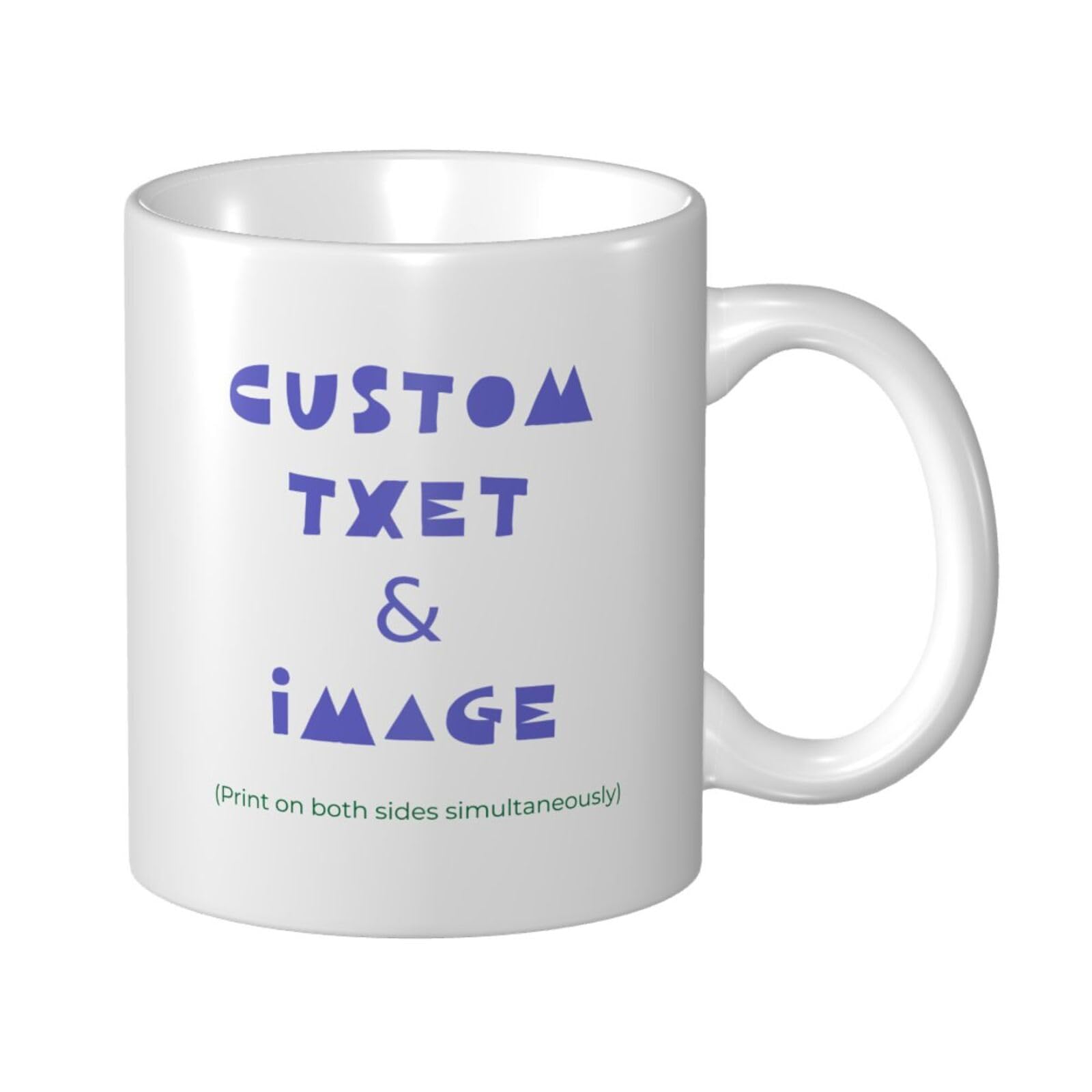 Customizable Coffee Mug Ceramic 11oz Personalized Gifts for Women Men Custom Mug with Photo Text Logo Halloween Coffee
