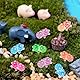 DTYDECLE 110 Stück Mini Leuchtende Schildkröten, Mini Harz Kleine Kundtharz Turtle Figuren Wichtel Leuchtende Bunt Miniatur Schildkröten für Deko Miniatur-Landschaft Bonsai Fischbecken und Aquarien