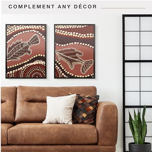 Image of MCS Foundation 20x27 Poster Frame Traditional Black, Vertical & Horizontal Wall Hanging Large Picture Frame for Photos, Posters & Art Prints (2-Pack)