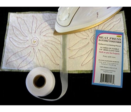 Heat Press Batting Tape - 3/4 Width", Colorless/Neutral
