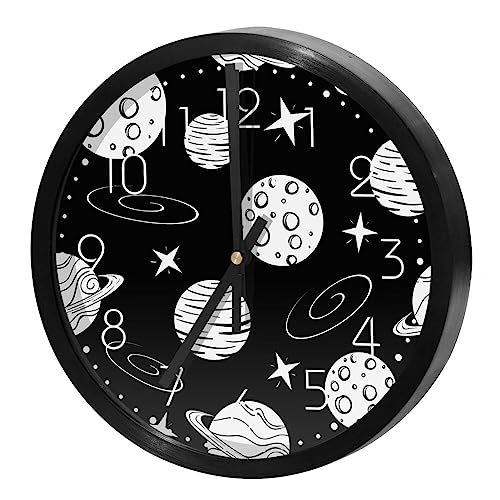 Horloge murale silencieuse de qualité supérieure étoiles