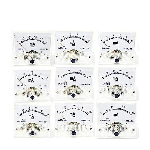 Cadran ampèremètre analogique de panneau DC 100mA modèle MOBYAT 85C1-A