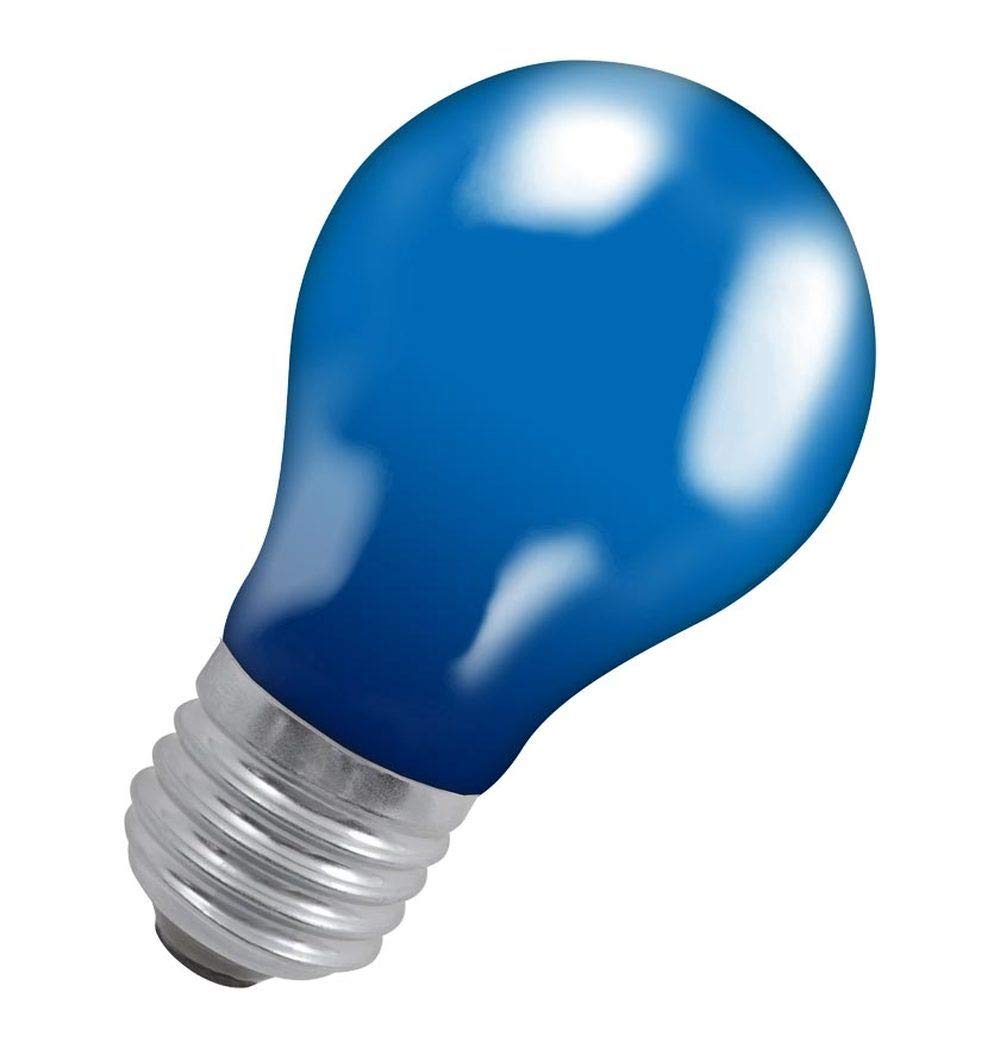 Crompton Lamps 25W GLS ES-E27 Dimmable Colourglazed IP65 Blue 10lm ES Screw E27 Incandescent Coloured Outdoor External Festoon Light Bulb