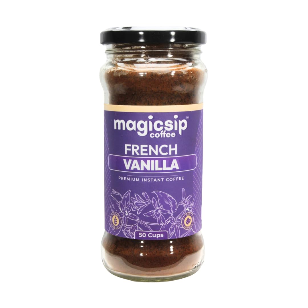 See full amazon price history chart for Magicsip Coffee |Coorg French Vanilla | Instant Coffee Powder| 50 Servings | 100g Jar | 100% Medium Roast Arabica | Instant Coffee Magicsip Coffee |Coorg French Vanilla | Instant Coffee Powder| 50 Servings | 100g Jar | 100% Medium Roast Arabica | Instant Coffee (B0CWFJMLPQ) Amazon Price History, Amazon Price Tracker