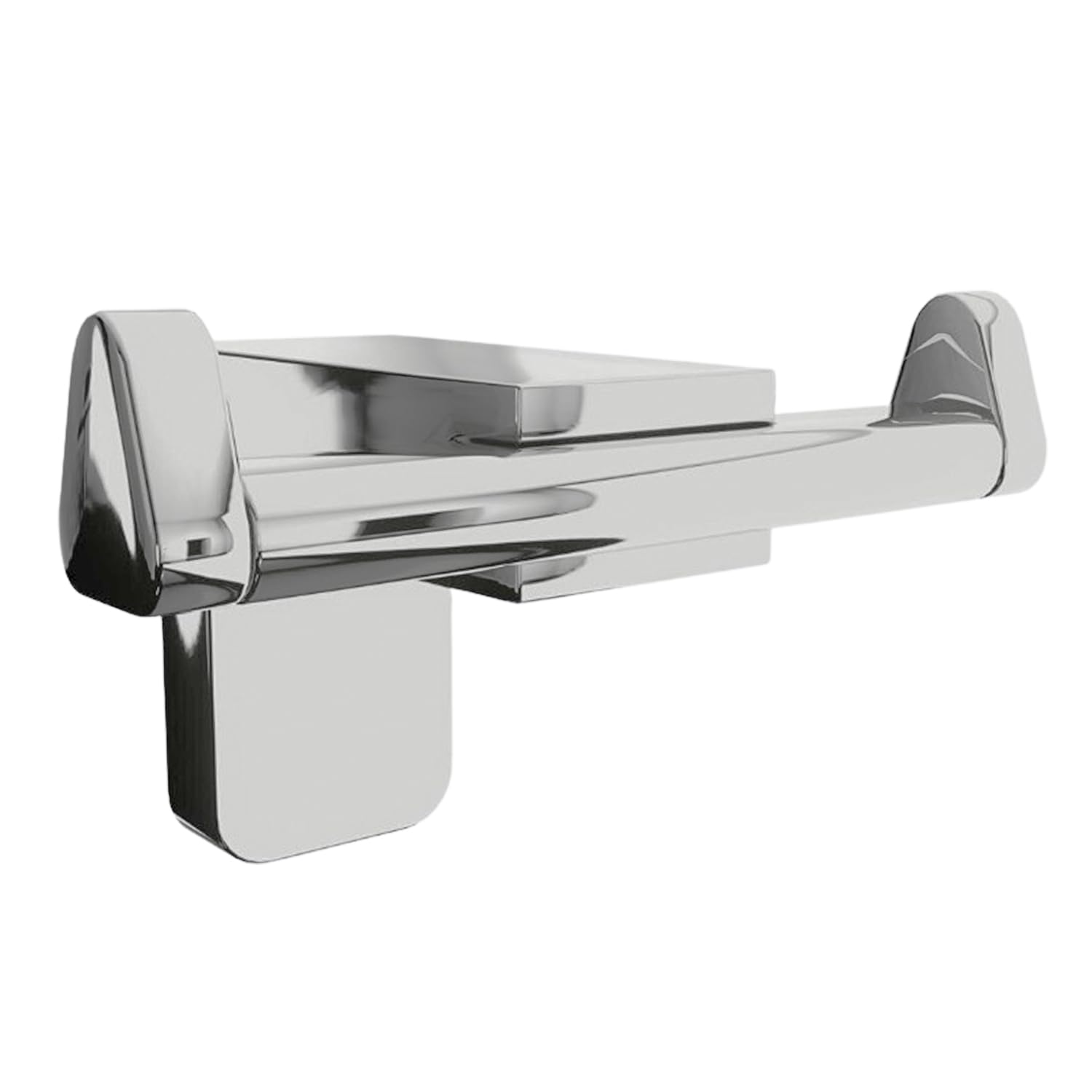 Badem10 Bornoz Havlu Asma Askısı Banyo Lavabo Çatal 2'li Metal Sağlam Aparat Krom Askılık Vidalı