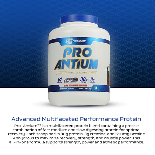 Image of Ronnie Coleman Signature Series Pro-Antium Whey Protein, Double Chocolate (52 Servings, 2.27kg / 5lbs) | Supreme Multifaceted Protein Complex