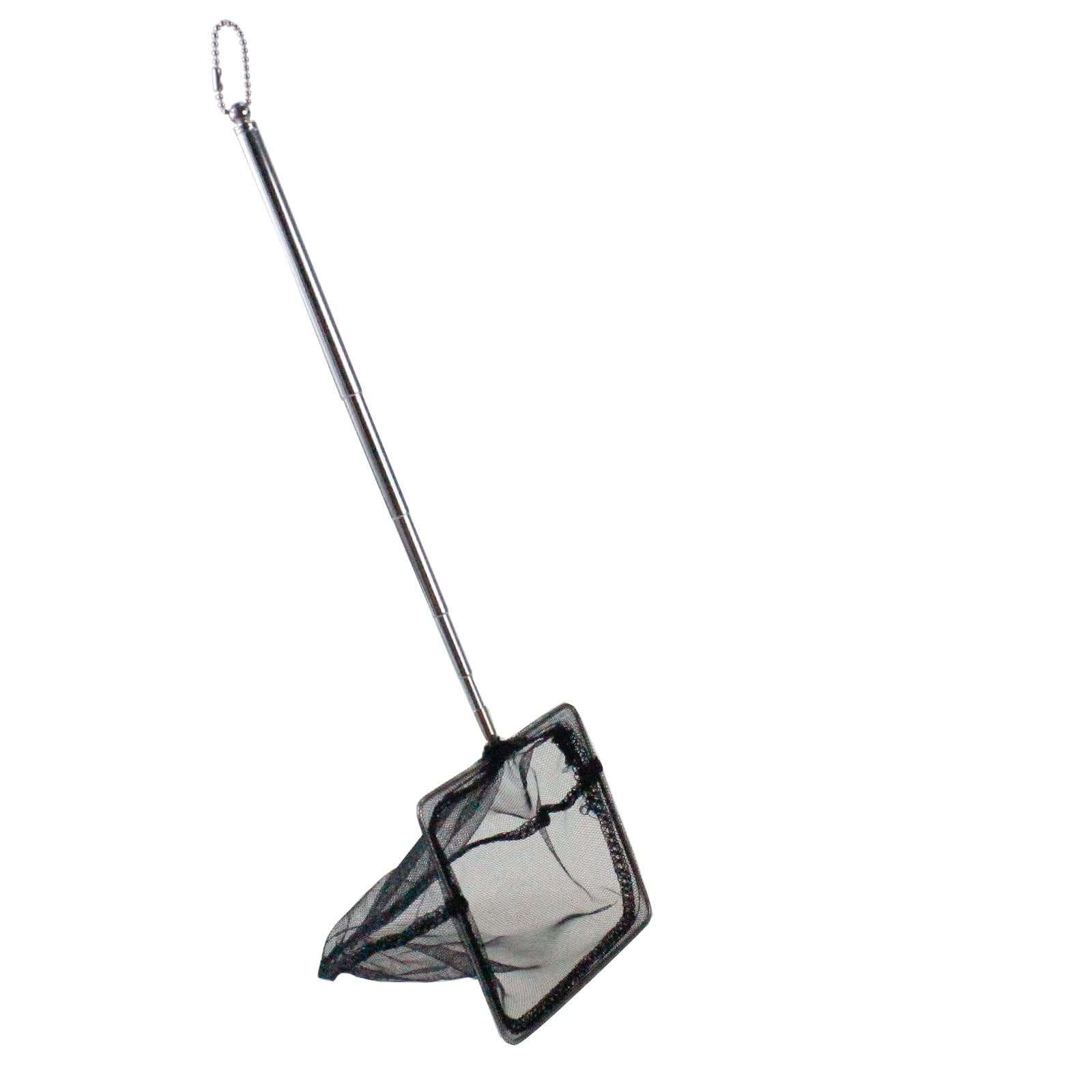 AQUANEAT Aquarium Net with Extendable Long Handle, Adjustable Wastes Skimming Cleaning Tools for Fish Tanks, 5 inch