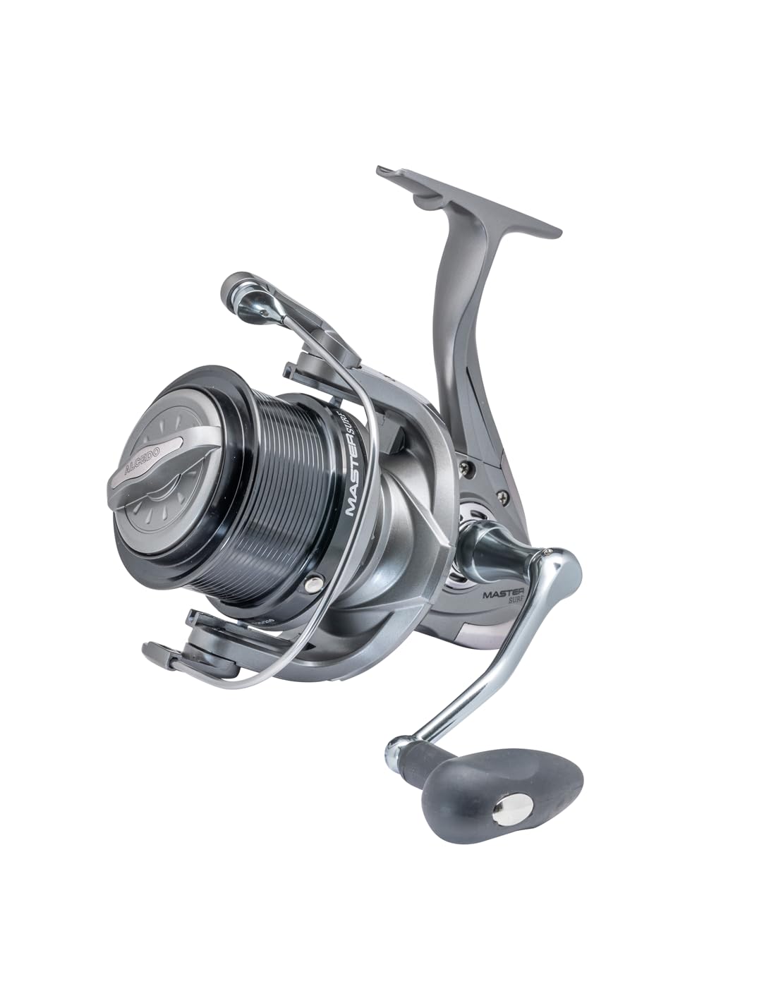 Alcedo Master Surf Mulinello da Surfcasting Long Cast con 2 Bobine 8000 e 9000, Corpo in Grafite, Frizione 11 kg, Antiritorno Infinito e Trattamento Anti-Salsedine