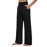 Yoga Pants Women Wide Leg Pants High Waist Stretch Dress Loose Casual Lounge Sweatpants with Pockets