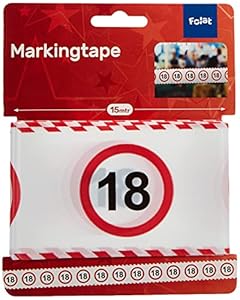 Folat 28418 Absperrband 18. Geburtstag, 15 m