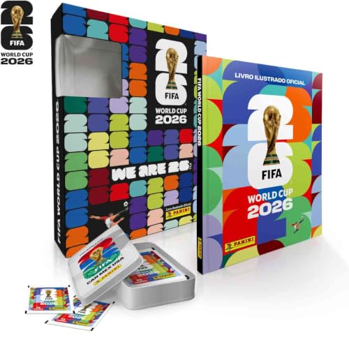 Box Premium + Lata Pocket, Panini, Fifa, Copa 2026