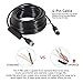 DALLUX Backup Camera Cable 4PIN Video Power Aviation Extension Wire for Vehicle Car Camper Bus Van Truck Motorhome Trailer RV Reverse Rearview Monitor CCTV System Waterproof Shock Proof 5m 16.4ft