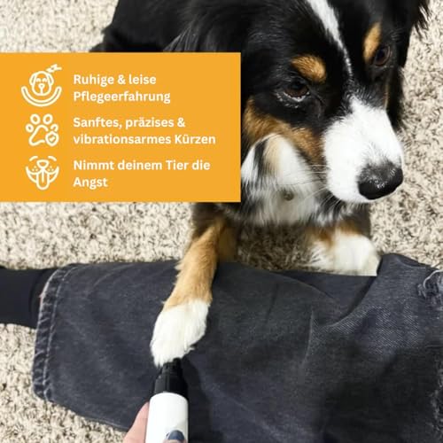Orthopfote Ortho Trimmer Hund Nägel, OrthoTrimmer Pro, Krallenschleifer für Hunde, Wenig & Sanft Vibration Für Gleichmäßiges Kürzen, Effizient Pfotenpflege Zuhause für Hunden