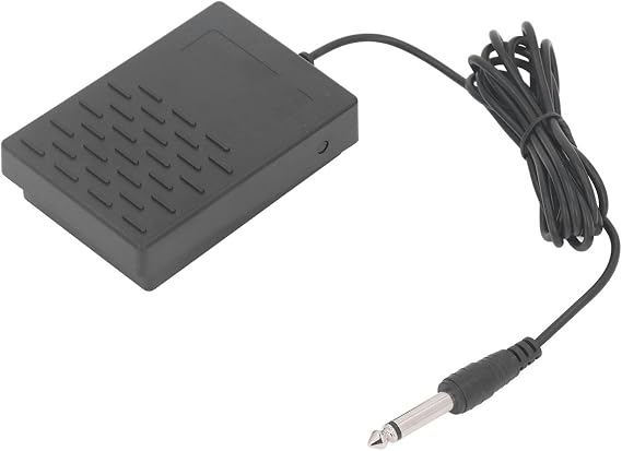 Keyboard Pedal Sustain Switch, Electric Piano Keyboard Momentary Footswitch Stepper Synthesizer Accessories (Black