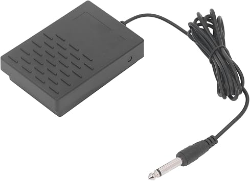 Keyboard Pedal Sustain Switch, Electric Piano Keyboard Momentary Footswitch Stepper Synthesizer Accessories (Black