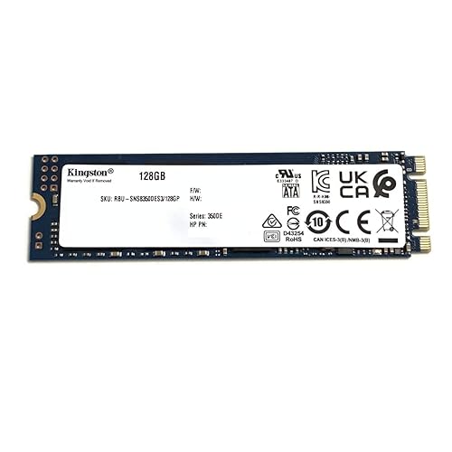 Kingston SSD 128GB M.2 2280 SATA 6 Gb/s 350DE Series L50361-001 RBU SNS8350DES3 128GP Solid State Drive for Dell HP Lenovo Laptop Desktop Workstation