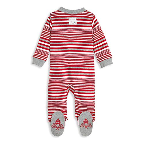 Image of Burt's Bees Baby unisex-baby Sleep & Play, Organic One-piece Romper-jumpsuit Pj, Zip Front Footed Pajama