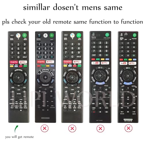 Image of LipiWorld RMF-TX300U LED LCD Smart TV Android TV Voice Remote Control with Netflix Google Play Function (with Voice Function) Compatible for Sony Bravia