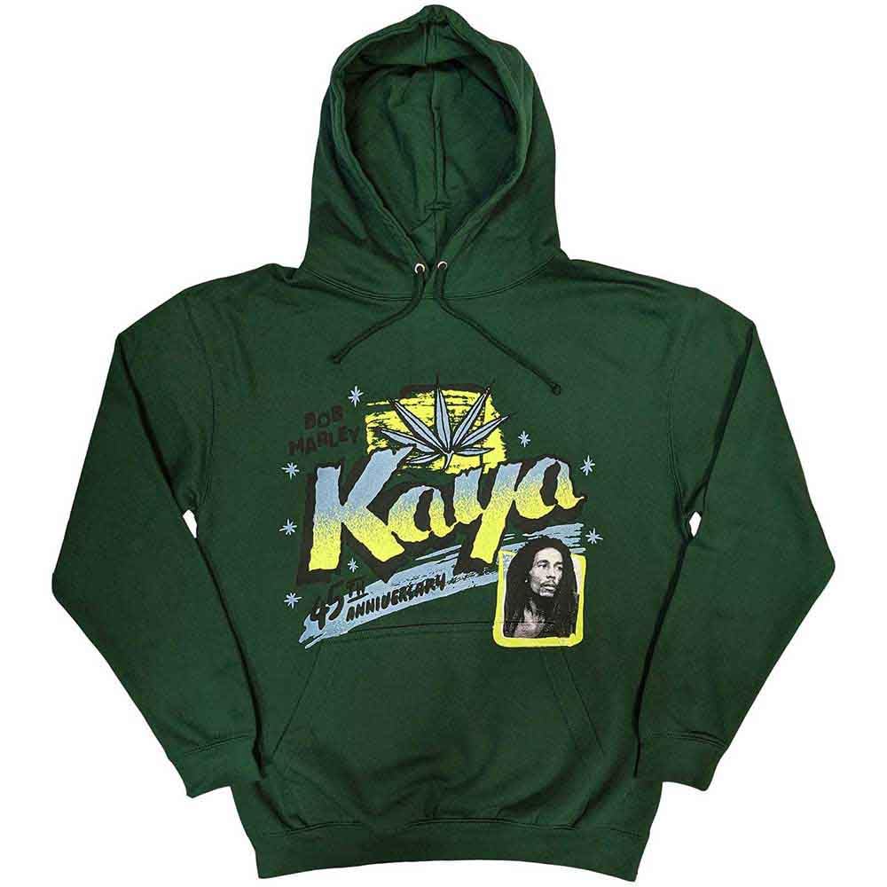 Bob Marley Kaya Pullover Hoodie XXL Green