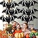 6 Pcs Black Bat Balloons, 48 Inch Giant Halloween Bat Foil Balloons, Bat Mylar Balloon Spooky Balloon for Halloween Home Party Decoration