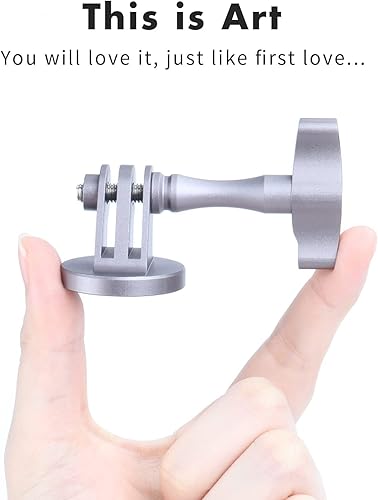 Miniatura 6 de SEASKY Adaptador de trípode de montaje de rosca de 1/4 de aleación de aluminio con tornillo de pulgar de alto par sin herramientas Accesorios para