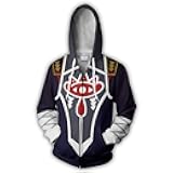 Xinxin 3D Style Cardigan Zip Hoodie Cosplay Anime Clothing Unisex/Adult