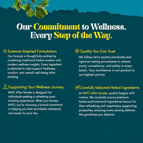 Image of KAYO After Smoke Ayurvedic Herbal Shots 14 x 30ml | Botanical Wellness Formula for Smokers Ex-Smokers & Pollution Exposure | Respiratory Care | Ready-to-Drink Daily Wellness Supplement