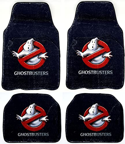 Super Soft Ghostbusters Universal Fit Auto Car Floor Mats Carpet for Sedan, SUVs, Truck, Mini Vans 4 Pieces Set