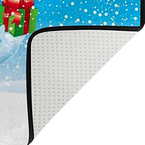 Tapis de Noël grand format pour protéger le sol et décorer le salon - 5