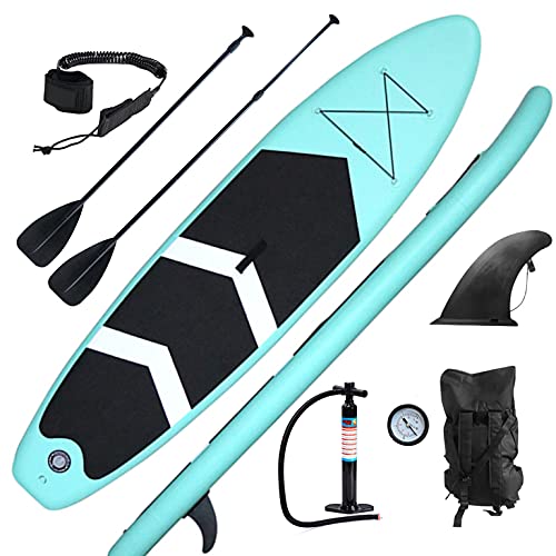 lucear Planche de paddle gonflable pour SUP - Accessoires à pagaie Sac dos Avec pompe antidérapante Rouge Cover