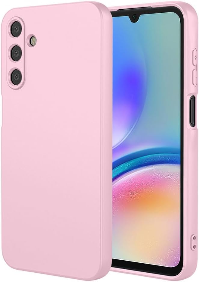Funda Carcasa de Silicona Líquida para Samsung Galaxy A05S 4G, Interior de Microfibra Antigolpes Protección Gel Ultra Suave de Goma a Prueba de Choques y Arañazos FSUA (Rosa)