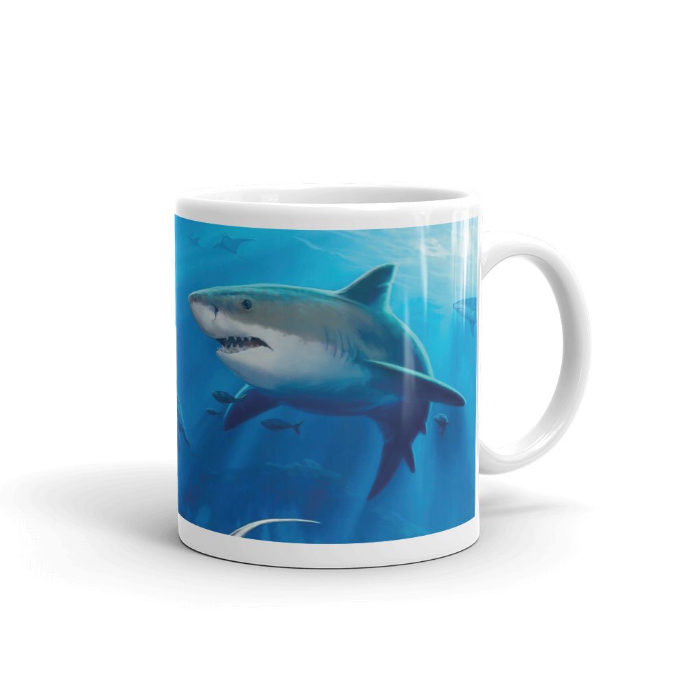 Shark Scuba Diving Underwater Fish Gift 10oz Coffee Tea Mug #8080