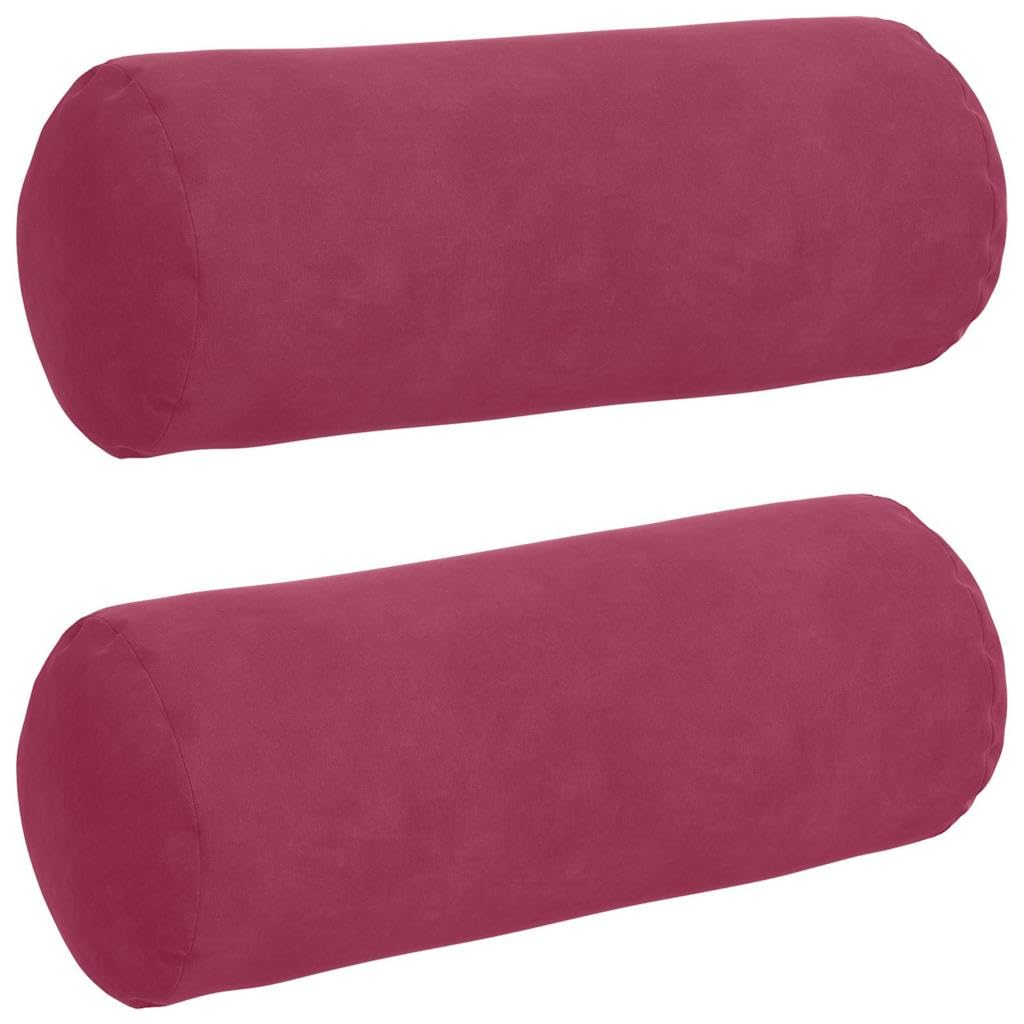 Coussin traversins bordeaux Ø15x40 pour sublimer votre salle à manger, balcon et terrasse