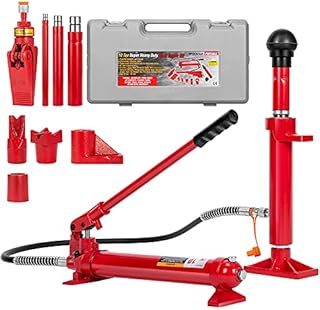 SPECSTAR 10 Ton Porta Power Hydraulic Jack Car Repair Tools Autobody Frame Repair Kit for Loadhandler Truck Bed Unloader Farm