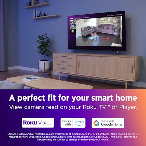 image for Roku Indoor Camera 360° for Home Security - Security Camera with 1080
