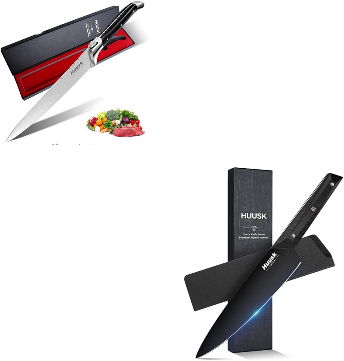Huusk Knife Japan Kitchen Professional Chef Knife Bundle
