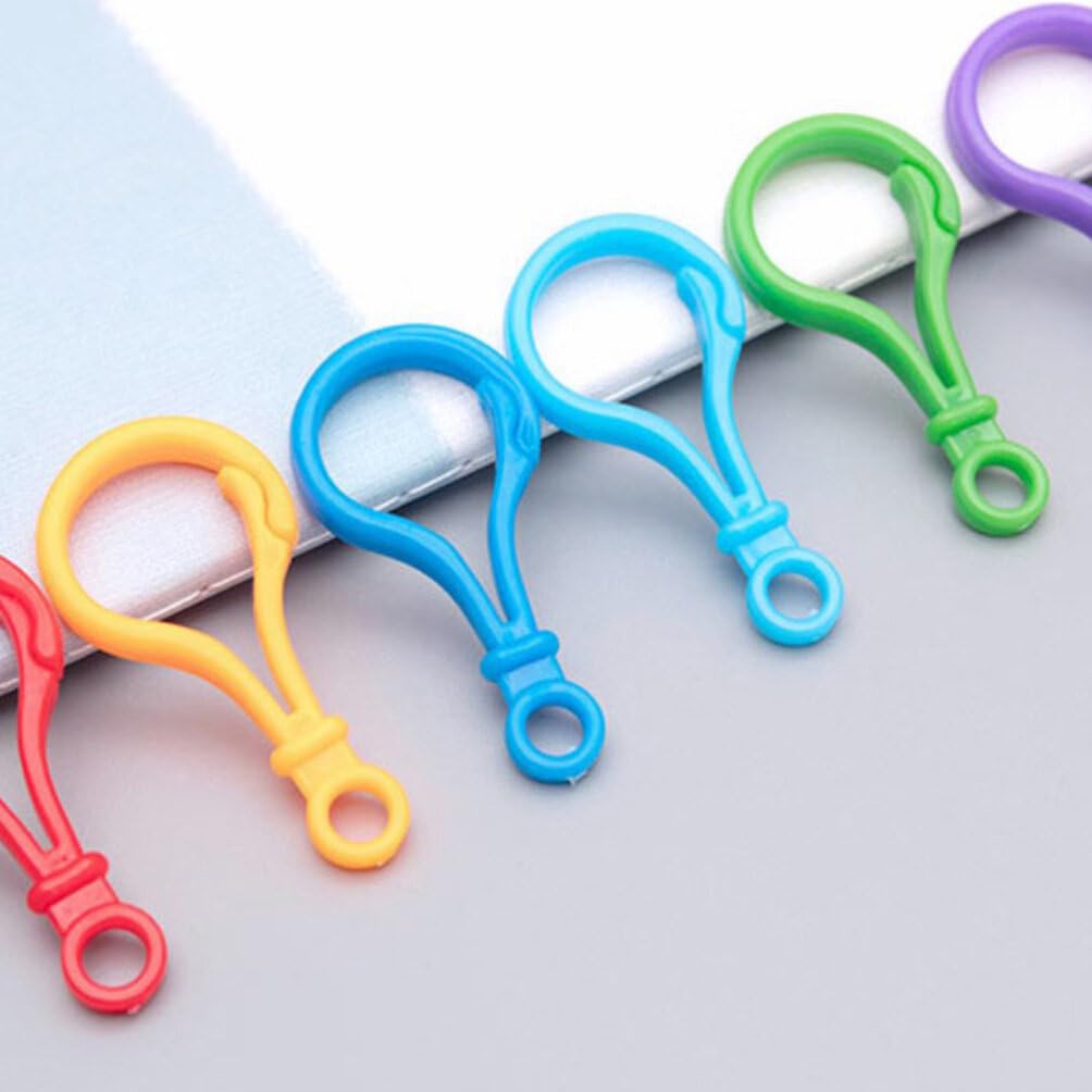 SHINEOFI 100pcs Plastic Keychain Clips for Crafts Lobster Claw Clasps for DIY Keychains Clip Keyring Hooks Lanyard Snap Hooks and Clasps for Jewelry Making Backpack - Image 3