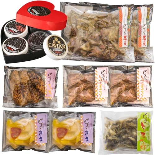日南のキャビア&地鶏コラボセット1.3kg以上 [全6種類]