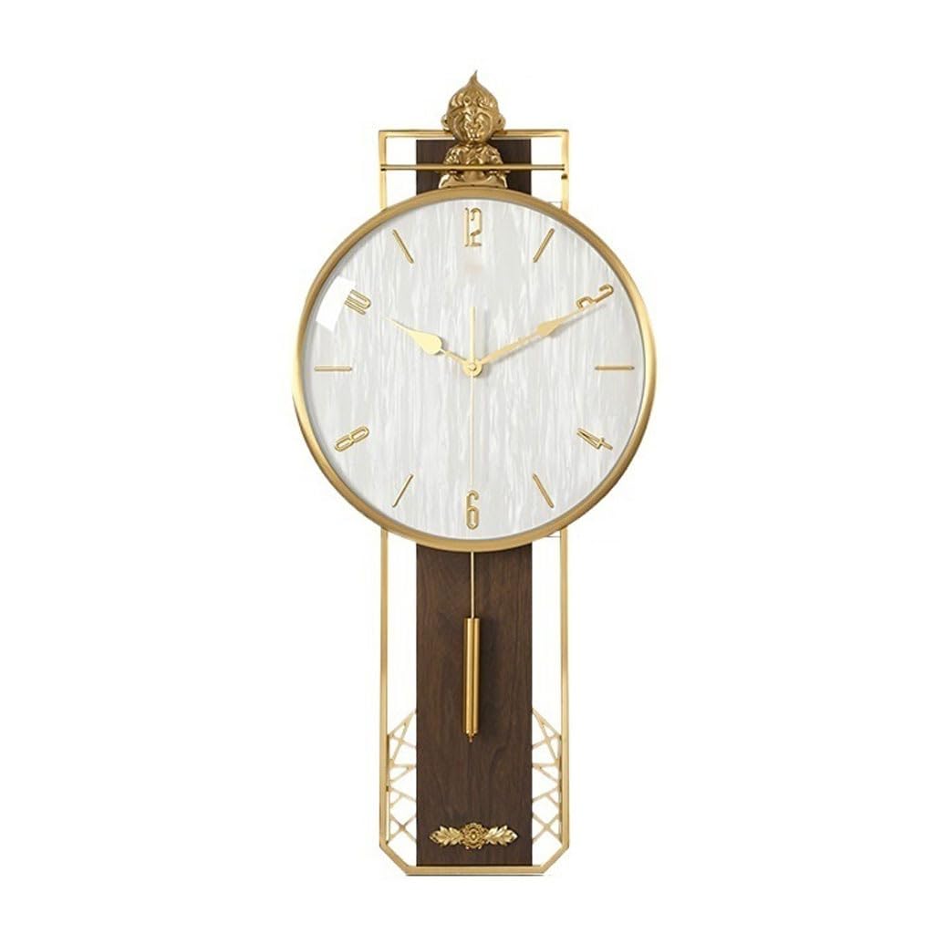 SLEEVE Decorative Clock Chinese Light Luxury Wall Clock Living Room Home Fashion Atmosphere Wall Clock Swing Creative Decorative Clock Wall Clock