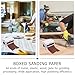 Zerodeko Draw Out Type Emery Cloth Roll Sandpaper Dispenser Box, Polishing Abrasive Sanding Paper for Metal Wood Glass Grinding, Assorted Grit Manual Sanding Rolls for Industrial Use
