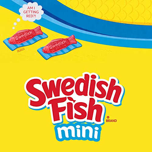 Swedish Fish Mini Soft & Chewy Candy, Family Size, 4 - 1.8 Lb Bags #TOP5