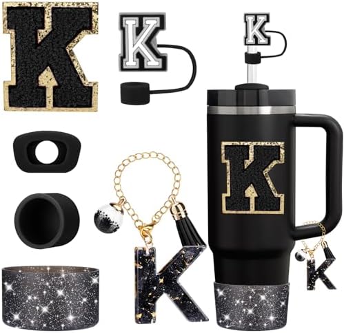 Black Bow Accessories Kit For Stanley 30oz & 40oz Tumblers - Includes Straw Topper, Boot, Pendant & More