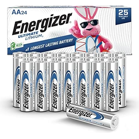 Energizer AA Batteries, Ultimate Lithium Double A Battery, 24 Count Cover